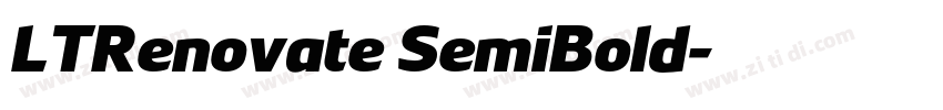 LTRenovate SemiBold字体转换